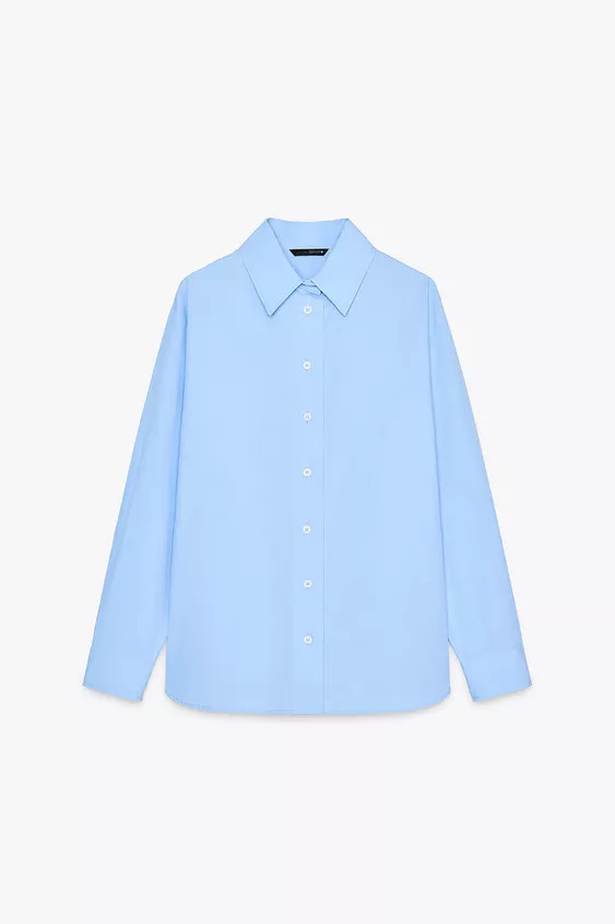 POPLIN SHIRT WITH RING DETAIL ON BACK | Zara US