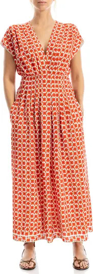 MAX STUDIO Cap Sleeve Tucked Waist Maxi Dress | Nordstromrack | Nordstrom Rack