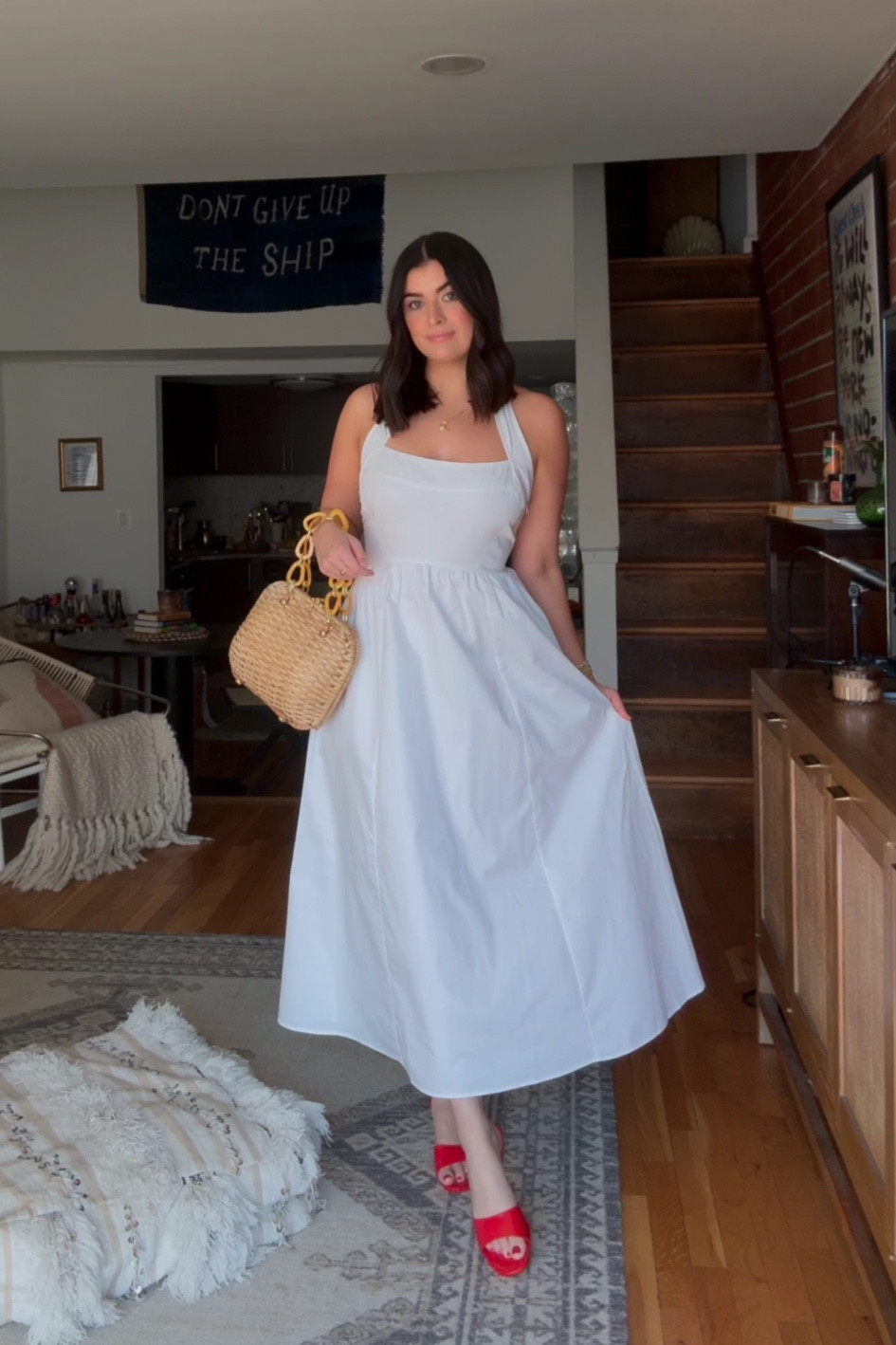 Classic white summer frock from the new hill house collection! 