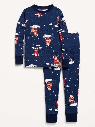Gender-Neutral Graphic Snug-Fit Pajama Set for Kids | Old Navy (US)