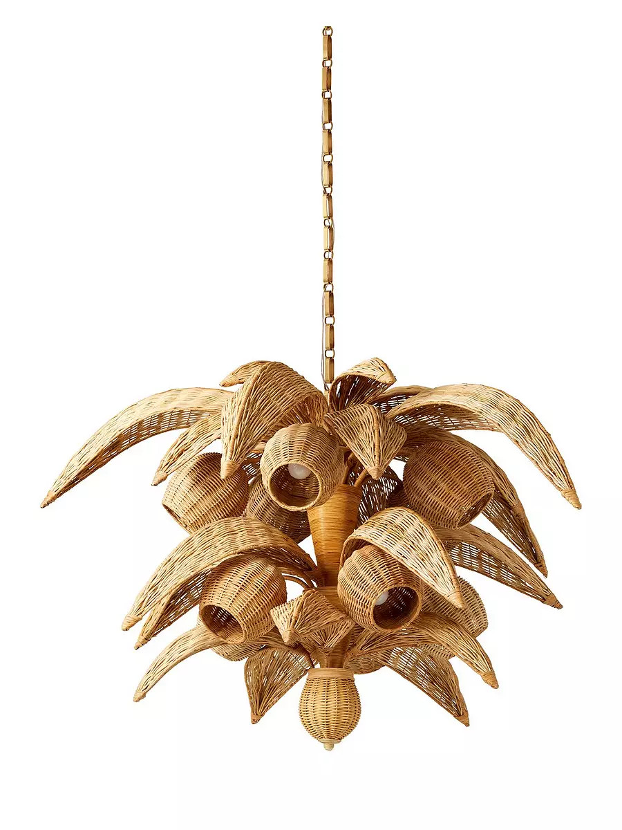 Breakers Rattan Chandelier | Serena and Lily