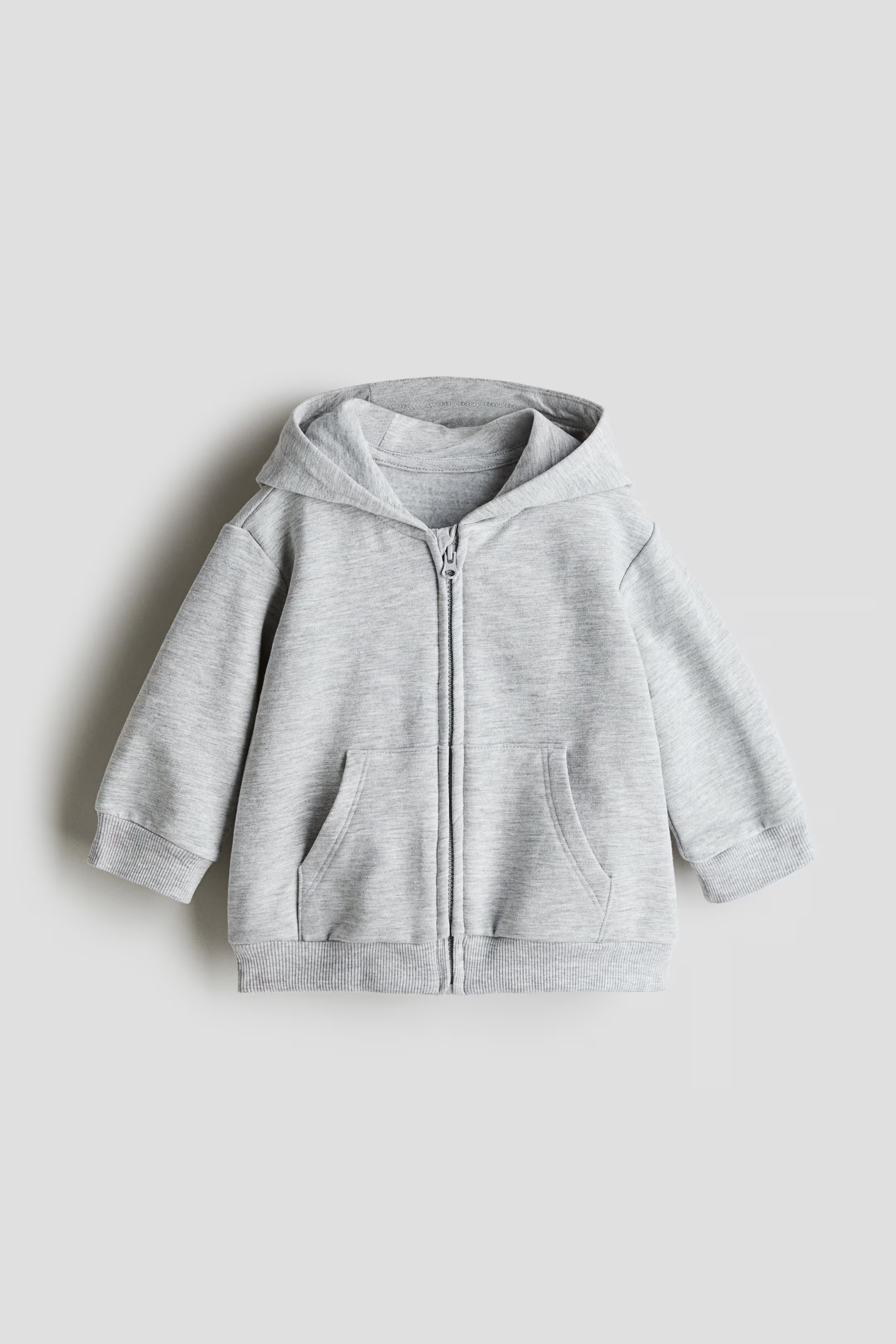 Hooded JacketNot saved to favorites$9.99Color:Gray melangeSelect size  NB (1-2M)    3M (2-4... | H&M (US + CA)