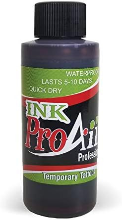 Brown Temporary Tattoo Ink - 2.1 oz (60ml) ProAiir Alcohol Ink for Airbrush Tattoos | Amazon (US)
