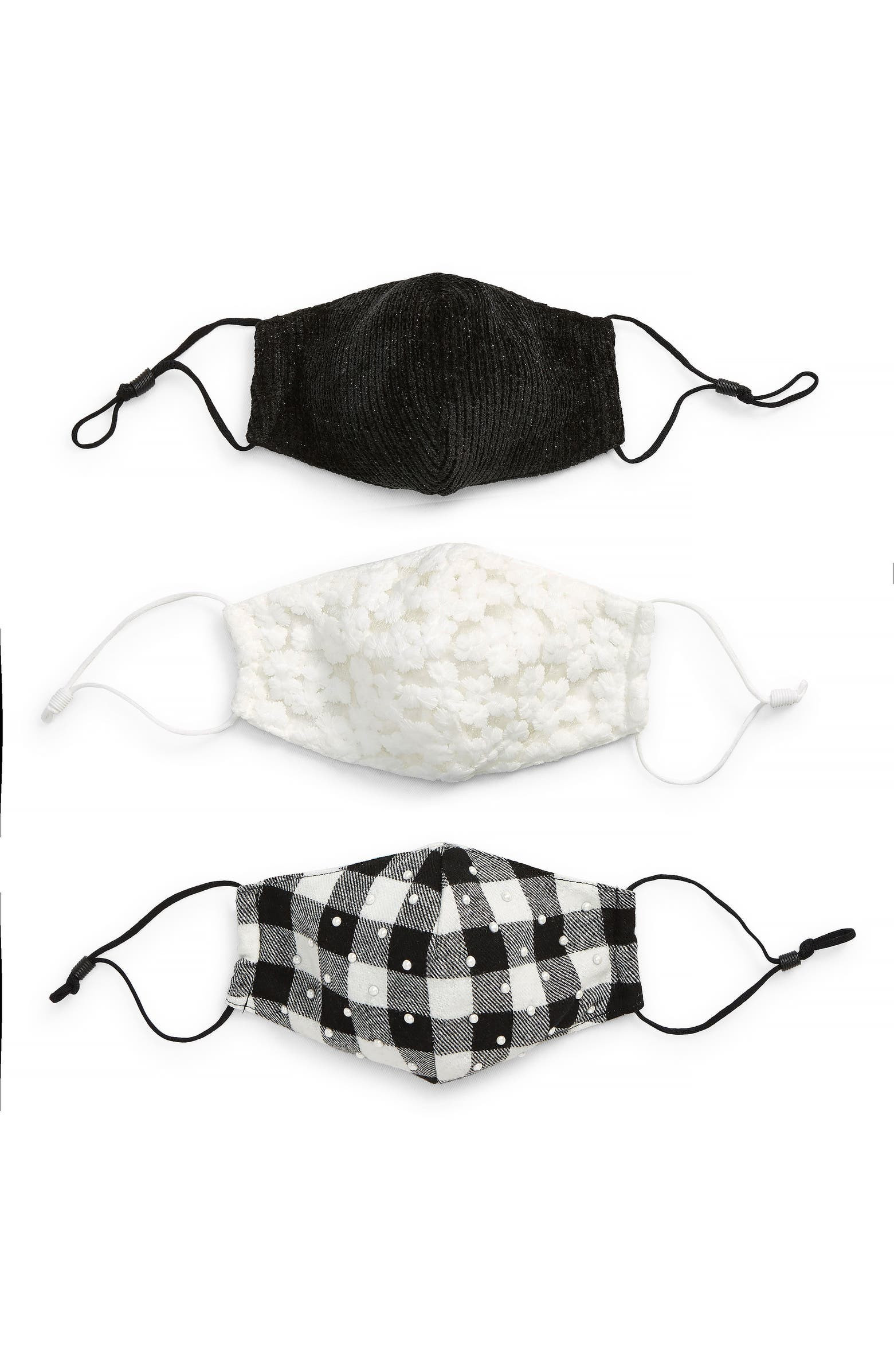 3-Pack Assorted Adult Face Masks | Nordstrom