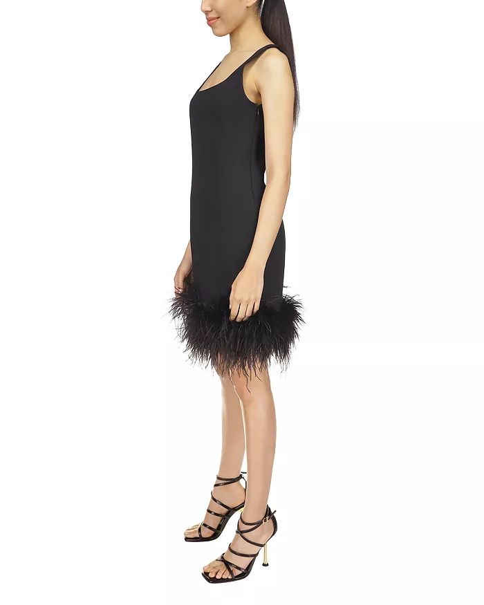 Michael Kors Feather Trim Sleeveless Sheath Dress Women - Bloomingdale's | Bloomingdale's (US)