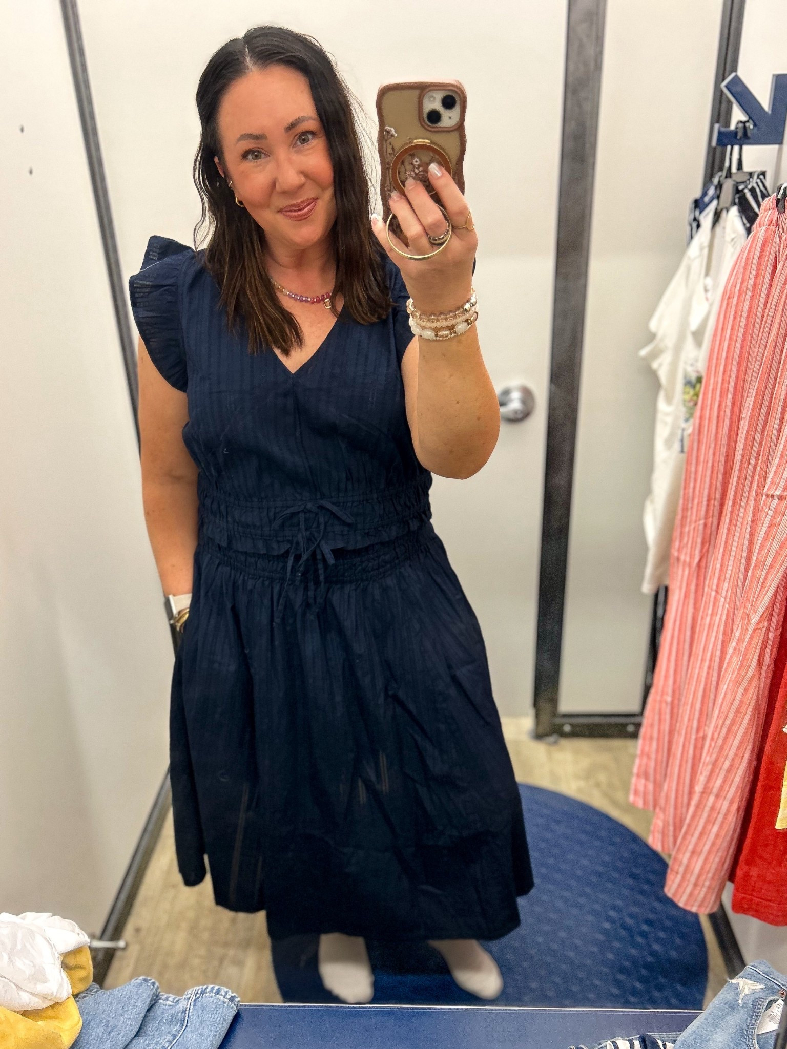 It’s 50% off most everything at Old Navy! Large poplin top. Large matching midi skirt! Would need to wear slip shorts, as the skirt is a little see through! Would be the perfect set for vacation! 

#LTKMidsize #LTKOver40 #LTKSaleAlert