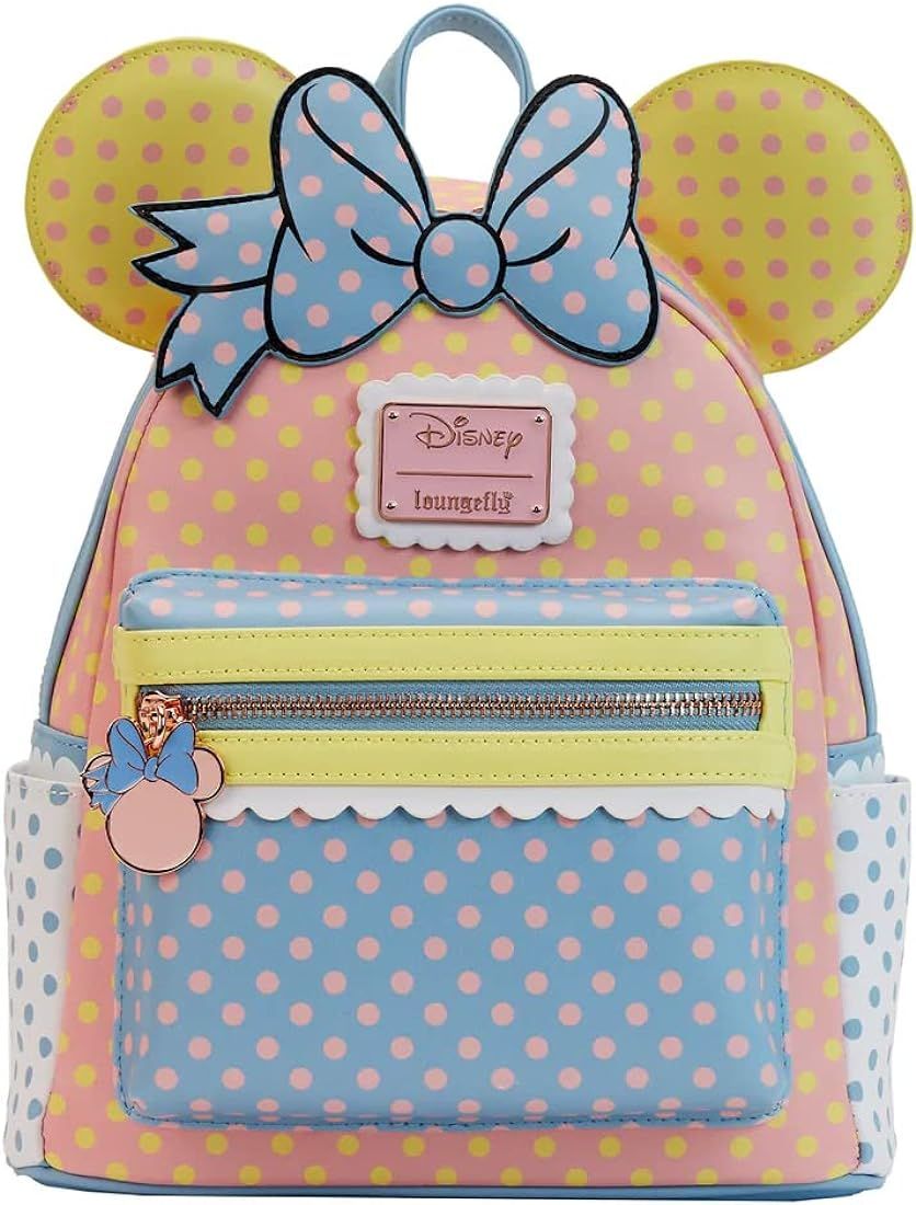Loungefly Disney Minnie Mouse Pastel Polka Dot Mini Backpack | Amazon (US)