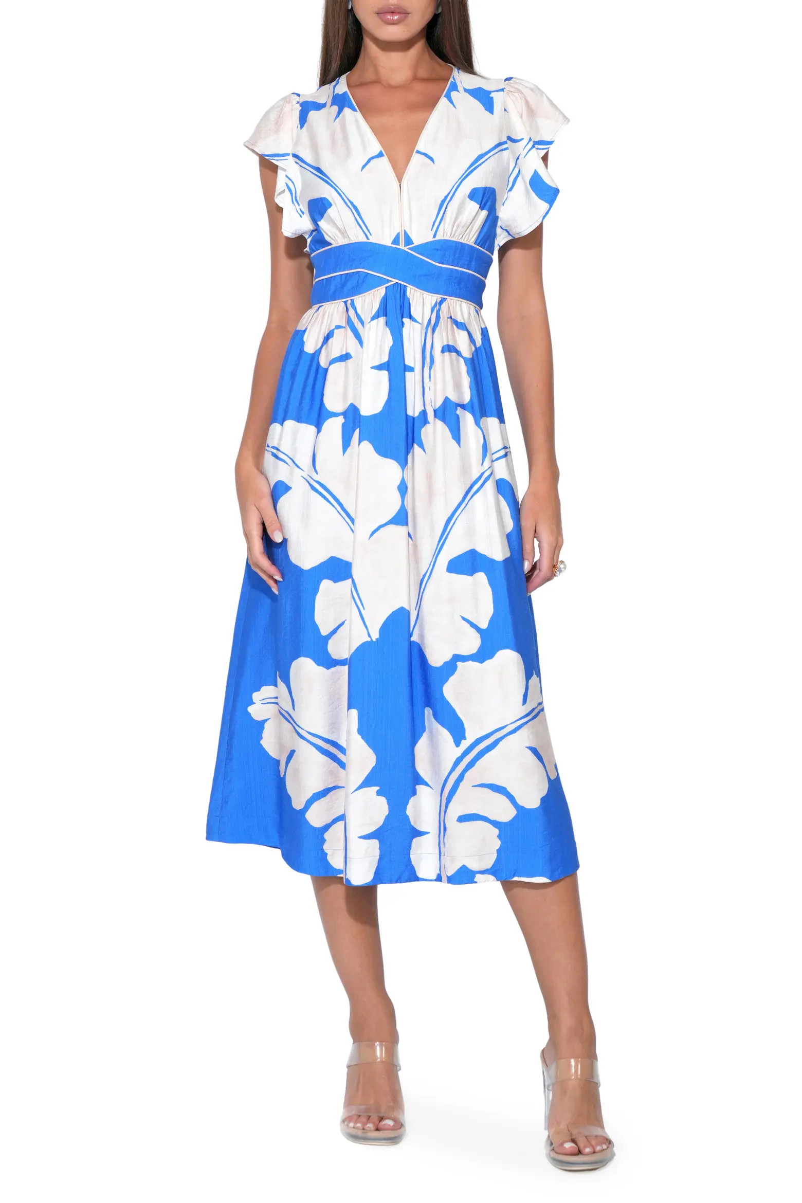 Avery Botanical Print Midi Dress (Women) | Nordstrom | Nordstrom