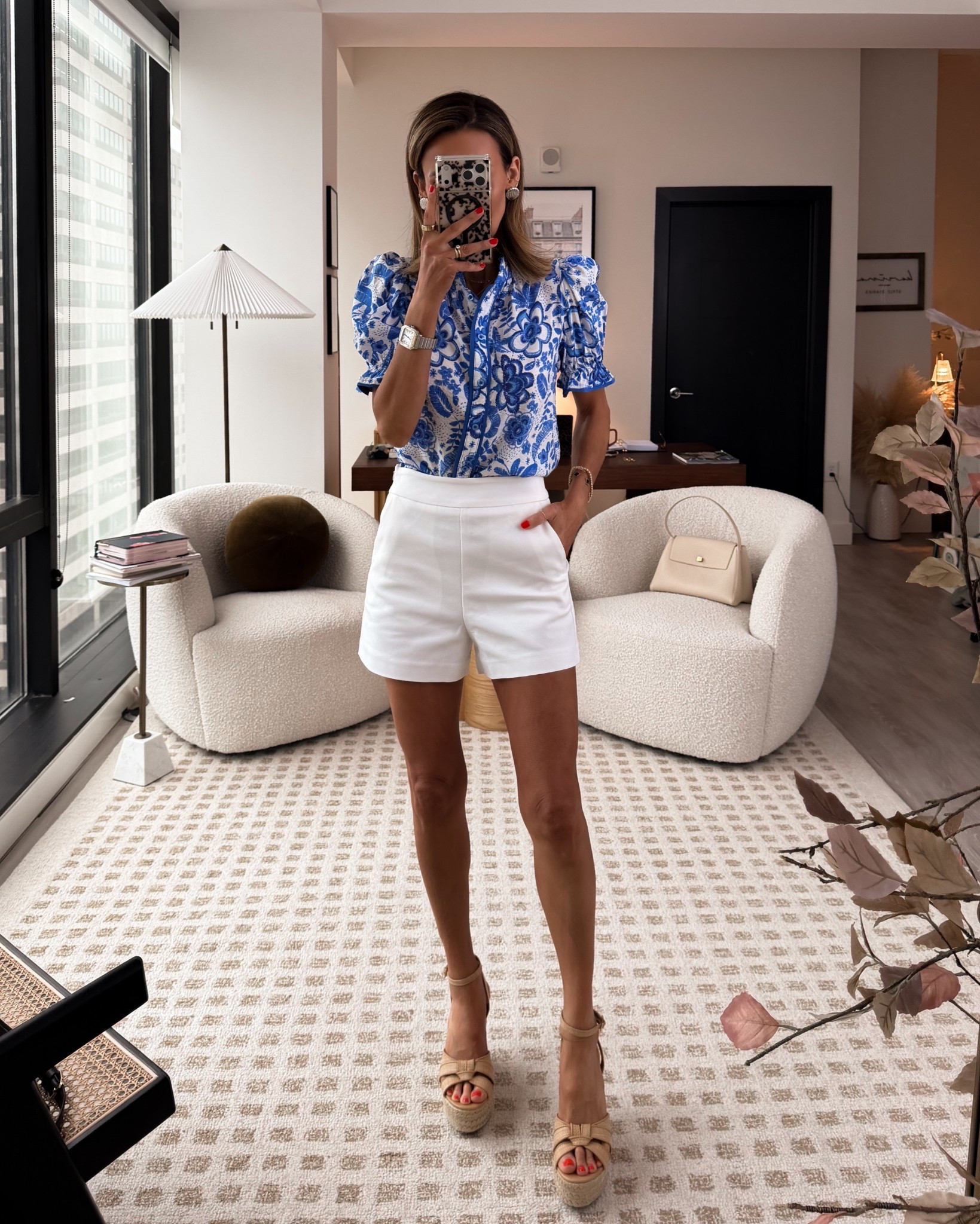 Spring and summer outfit! These shorts are a staple for the season. The minimal design makes them easy to style with anything, from chunky knits to delicate tops. This top also feels so nice on!

#LTKSeasonal #LTKOver40 #LTKootd