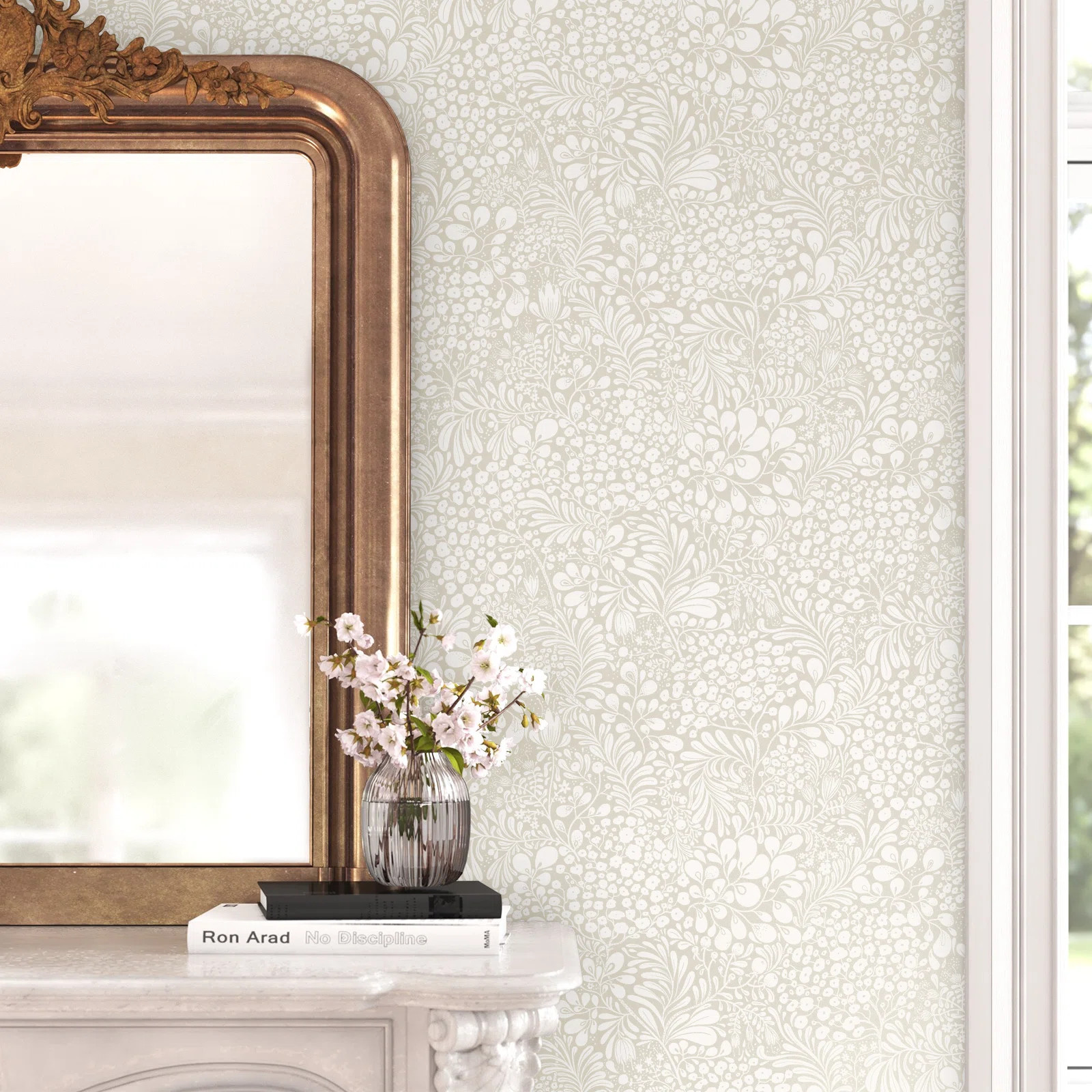 Chanton 33' L x 20.9" W Botanical Wallpaper Roll | Wayfair North America