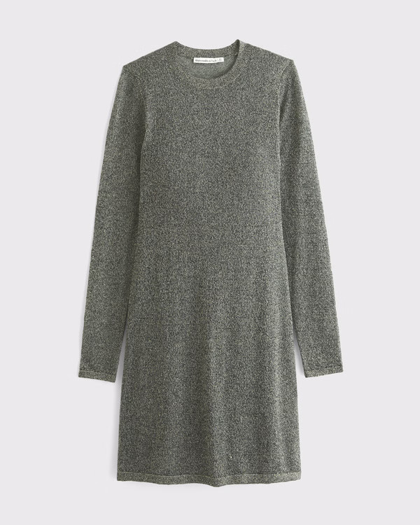 Women's Long-Sleeve Sheer Mini Sweater Dress | Women's Dresses & Jumpsuits | Abercrombie.com | Abercrombie & Fitch (US)