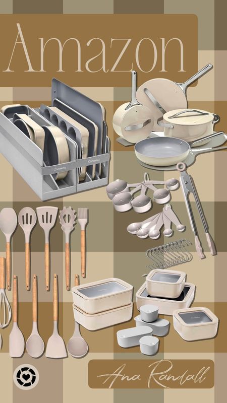 Amazon Finds |  Cooking Utensils Set, 33 pcs Non-Stick Silicone Cooking Kitchen Utensils Spatula Set with Holder, Wooden Handle Silicone Kitchen Gadgets Utensil Set  | Caraway Nonstick Ceramic Cookware Set (12 Piece) Pots, Pans, 3 Lids and Kitchen Storage - Non Toxic, PTFE & PFOA Free - Oven Safe & Compatible with All Stovetops (Gas, Electric & Induction) - Cream | Caraway Nonstick Ceramic Bakeware Set (11 Pieces) - Baking Sheets, Assorted Baking Pans, Cooling Rack, & Storage - Aluminized Steel Body - Non Toxic, PTFE & PFOA Free - Cream | Caraway Glass Food Storage Set, 14 Pieces - Ceramic Coated Food Containers - Easy to Store, Non Toxic Lunch Box Containers with Glass Lids - Includes Storage Organizer & Dot & Dash Inserts - Cream | Kamenstein 20 Jar Revolving Countertop Spice Rack with Spices Included, FREE Spice Refills for 5 Years, Polished Stainless Steel with Black Caps | Prices are subject to change | #paidlink | 

#LTKhome #LTKfindsunder50 #LTKGiftGuide