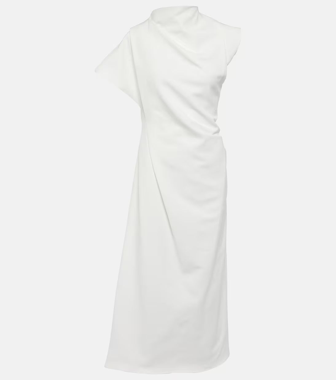 Zola draped cotton-blend midi dress | Mytheresa (INTL)