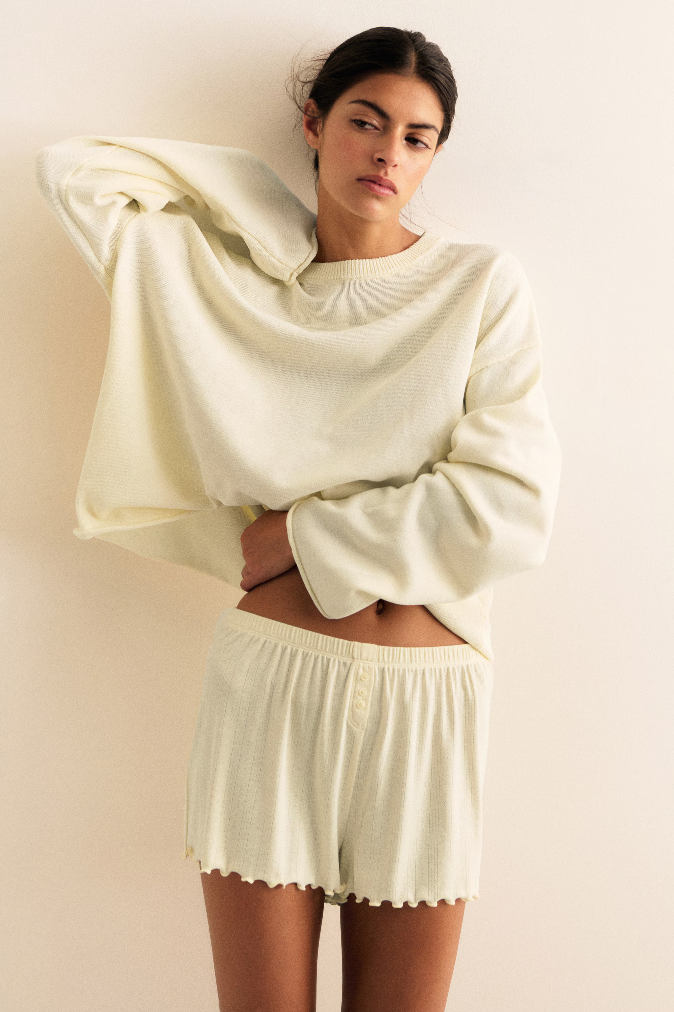 2-Pack Pointelle Pajama Shorts | H&M (US + CA)