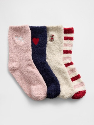 Kids Cozy Socks (4-Pack) | Gap (US)