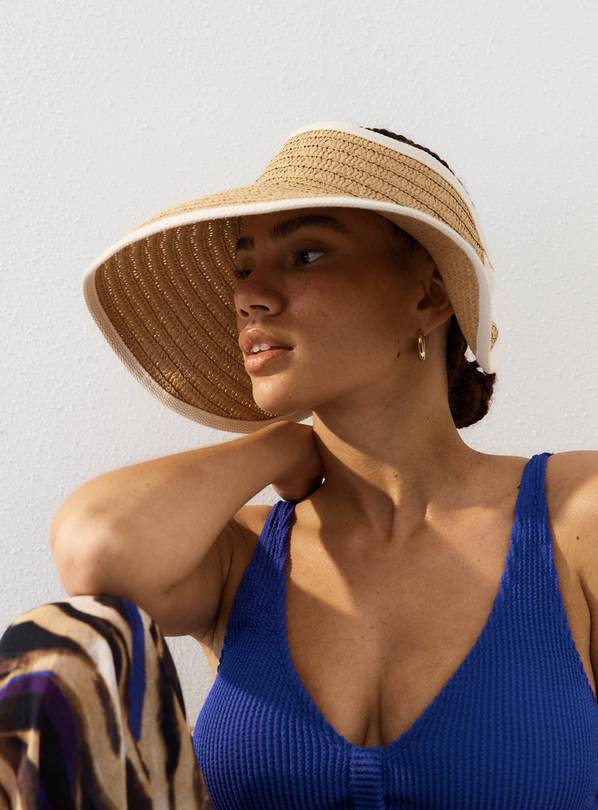 Buy Neutral Straw Visor One Size | Hats | Tu | Tu Clothing