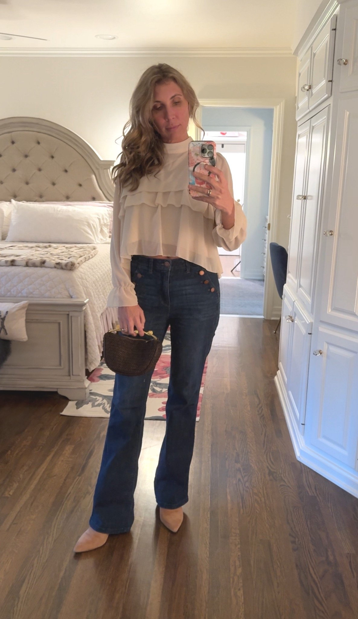 I promise to not wear these jeans tomorrow. 
Maybe. 

But look at this cute new bag I got! It’s on clearance right now, so grab it if you love it!