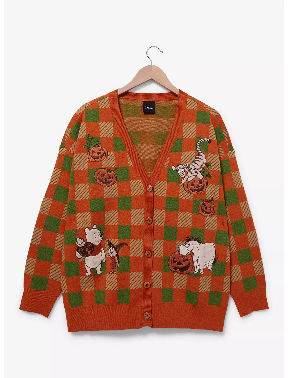 Disney Winnie the Pooh Plaid Pumpkins Women's Plus Size Cardigan - BoxLunch Exclusive | BoxLunch
