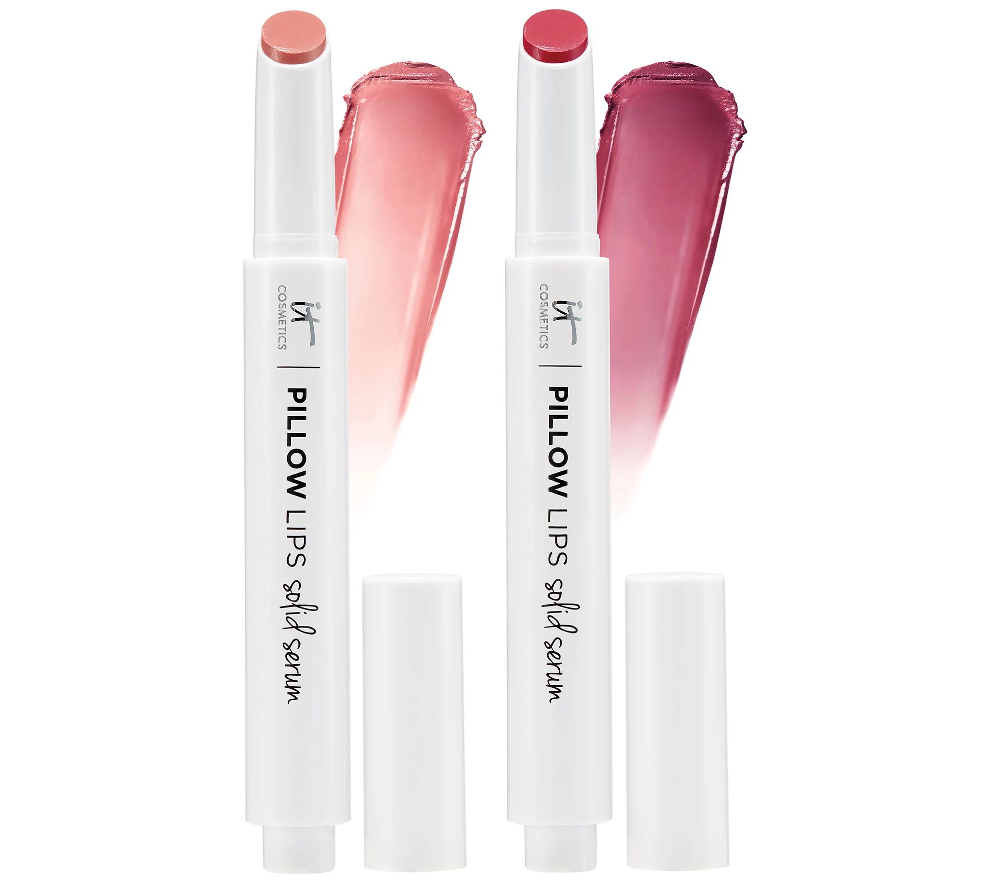 IT Cosmetics Pillow Lips Solid Serum 5-in-1 Tinted Lip Gloss Duo | QVC