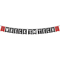 Texas Tech Red Raiders Banner String Pennant Flags | Amazon (US)