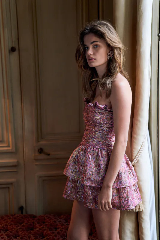 Love Shack Fancy Acelin Dress - Pink - 4 | Verishop