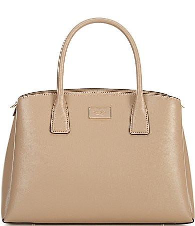 kate spade new york Serena Saffiano Satchel Bag - Timeless Taupe | Dillard's