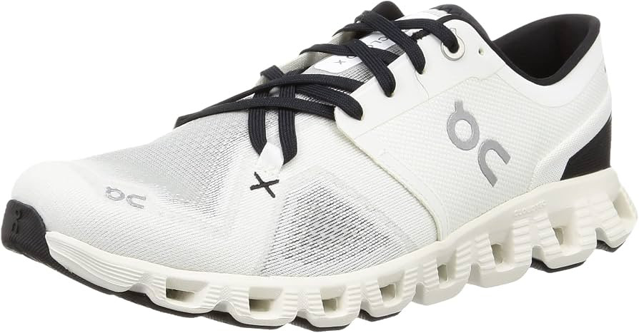 On Men's Cloud X 3 Sneakers, Ivory/Black, 11.5 Medium US | Amazon (US)