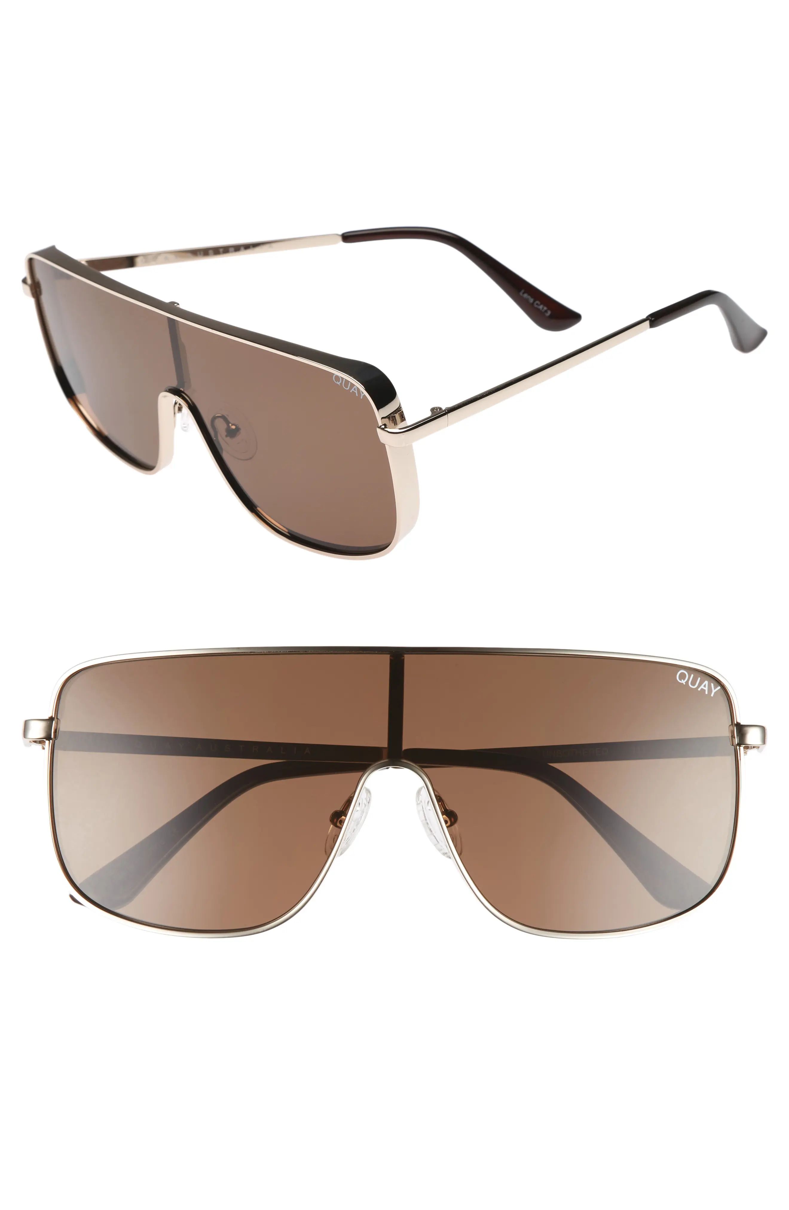 #QUAYxKYLIE Unbothered 68mm Shield Sunglasses | Nordstrom