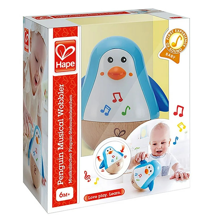 Hape: Penguin Musical Wobbler W/ Tinkling Sounds & Moving Arms As It Waddles | Walmart (US)