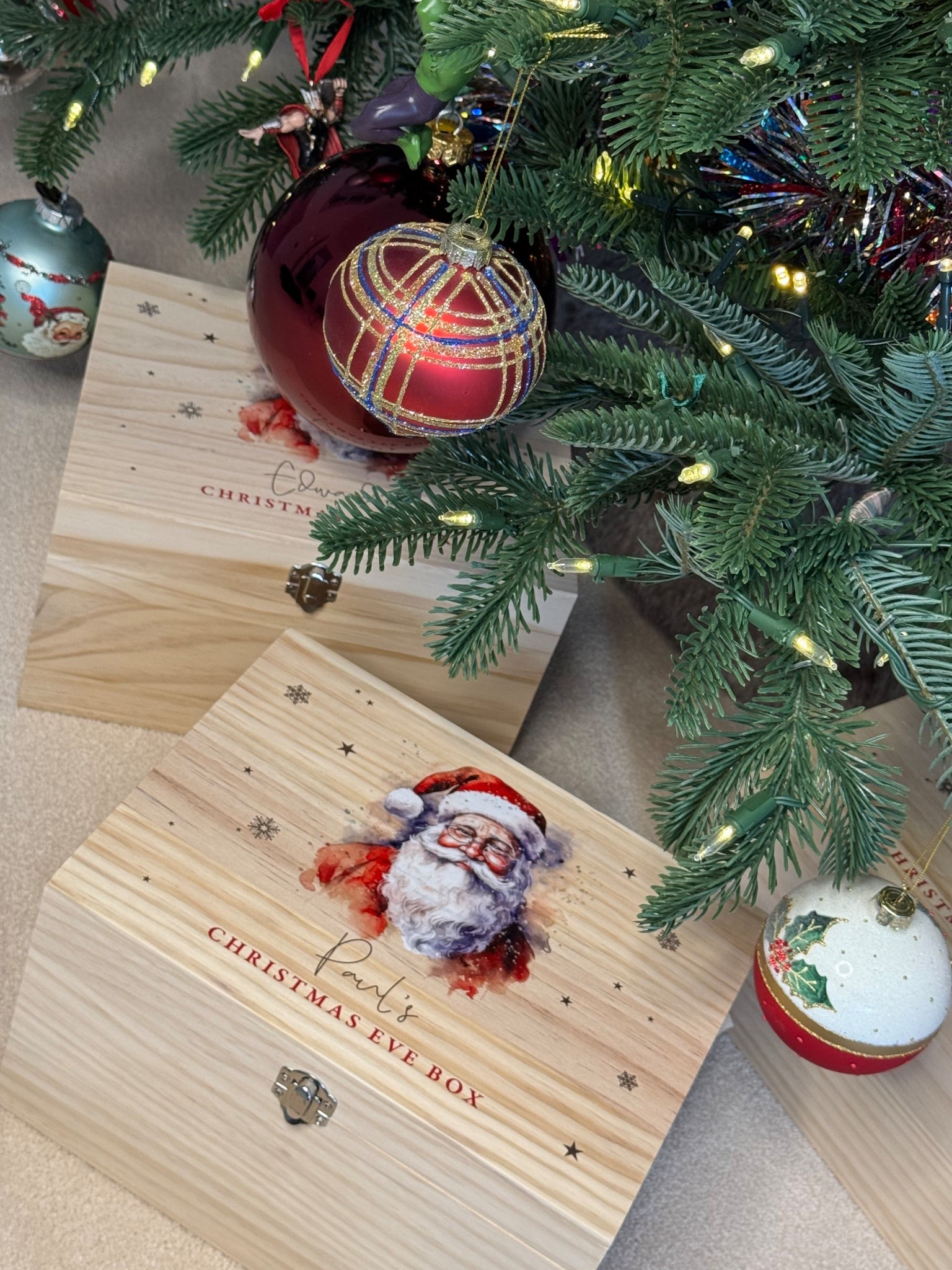 Putting together the kids’ Christmas Eve boxes and I love these little personalised chests I’ve found. I’ll be adding festive PJs and a few favourite treats—simple, sweet, and so special. 🎁✨

#LTKfestive #LTKkids #LTKgiftguide