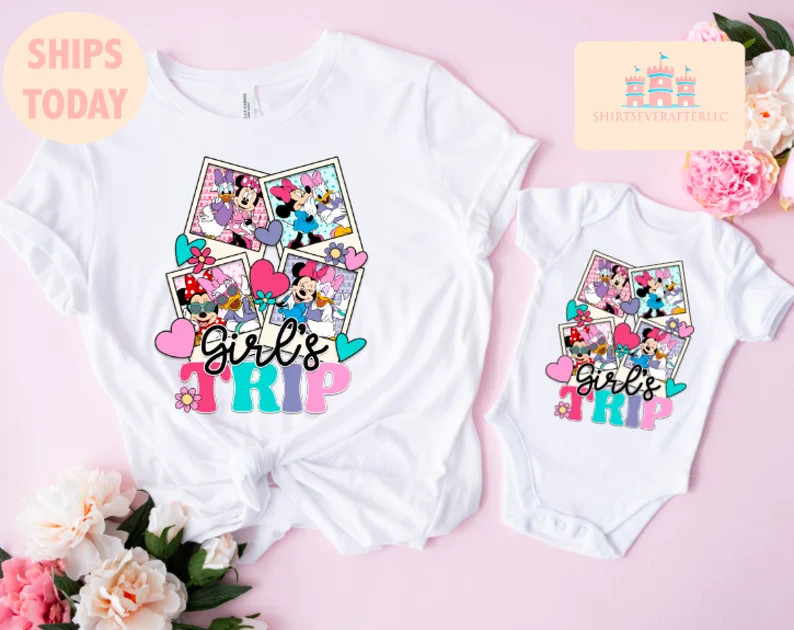 Besties Shirt, Girls Trip Shirt, Theme Park Shirt , Mouse Shirt Trip, Matching WDW Family Shirts,... | Etsy (US)
