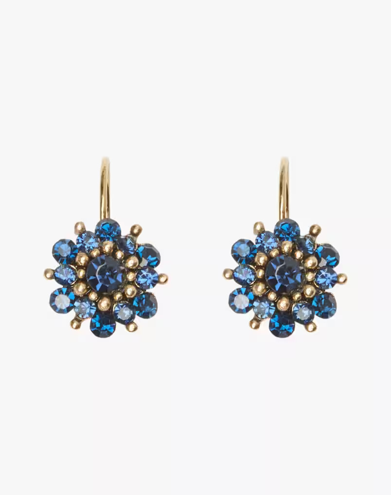 Crystal Flower Drop Earrings | Brora