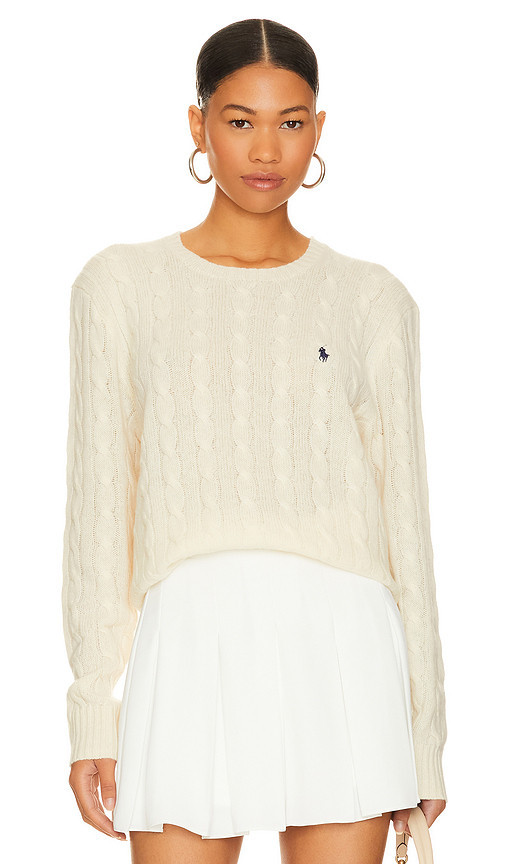 Polo Ralph Lauren Cable Sweater in Cream. Size L. Also in M, XL, XXL. | Revolve Clothing (Global)