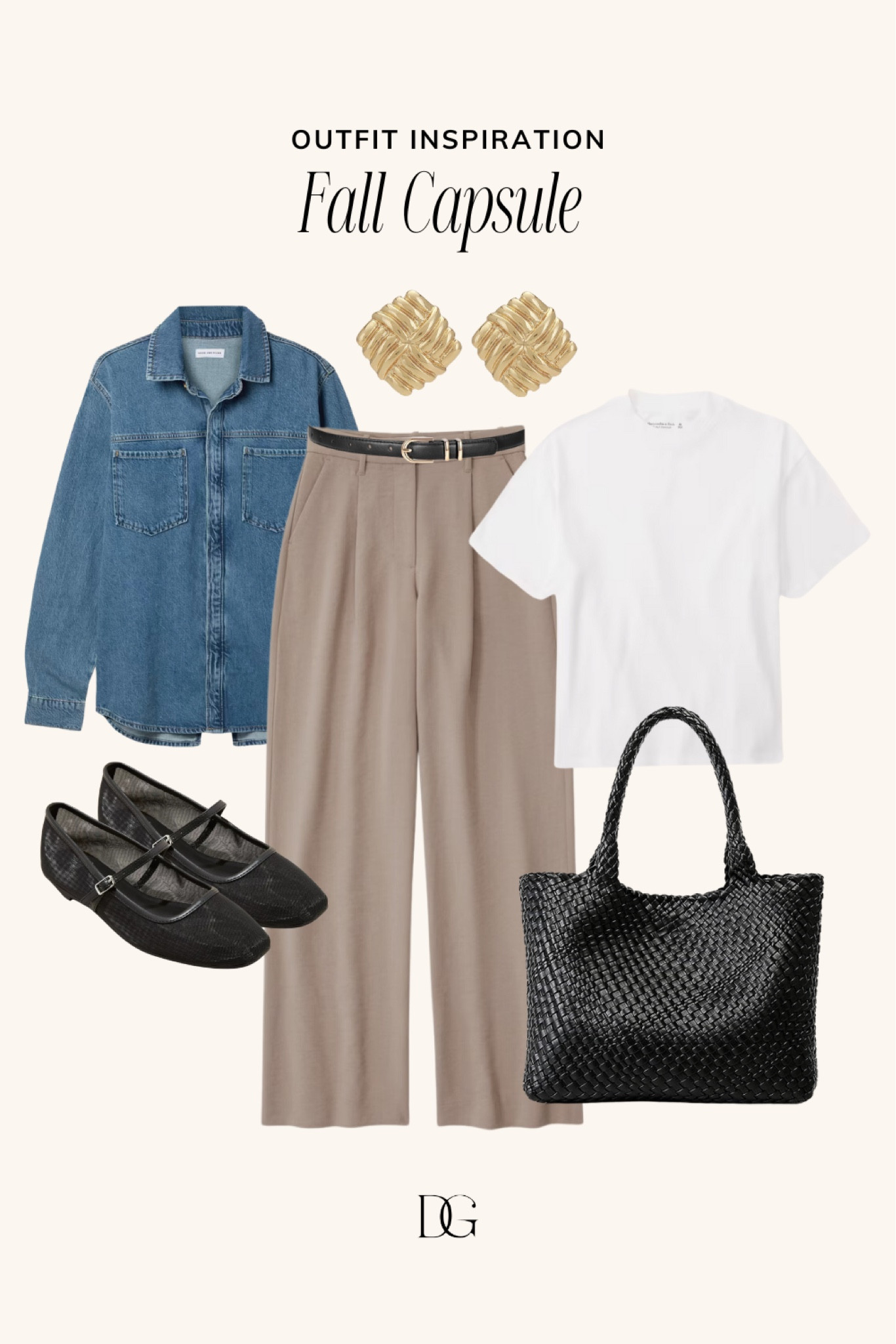Fall Capsule Wardrobe | fall outfit, fall outfits, fall style, fall fashion, fall 2024, fall outfits 2024, fall look, fall outfit inspo, fall outfit inspiration, fall wardrobe essentials,  fall wardrobe essential, fall wardrobe basics, fall basic, fall basics, fall essential, fall essentials, fall closet basic, fall closet basics, fall closet essential, fall closet essentials, fall must have, fall must haves, denim top, denim tops, denim button up, denim shirts, denim shirt, denim button down, fall pants, tailored pants, tailored pant, mesh flats, mesh ballet flats, ballet flat, elevated outfit, woven tote, woven tote bag, tote bags, totes, white tee, basic tee, basic tees


#LTKShoeCrush #LTKStyleTip #LTKSeasonal