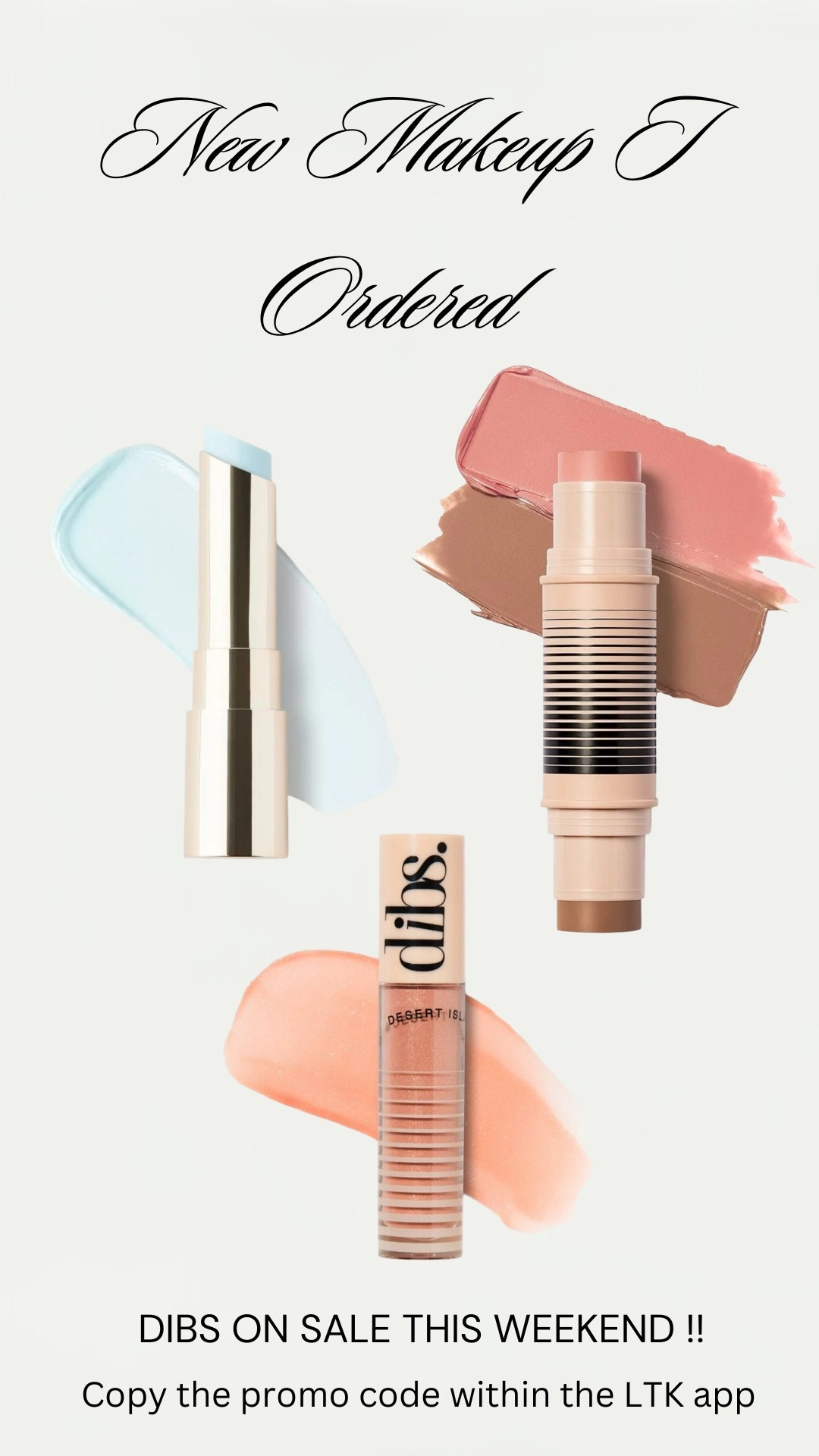 Dibs on sale this weekend!! Copy promo code below for 20% off sitewide 

Dibs, dibs beauty, dibs duo stick, lipgloss, spring sale, best makeup, lip plumper, christinegerace 

#LTKSaleAlert #LTKSpringSale #LTKBeauty