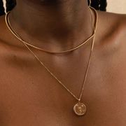 Cancer Zodiac Pendant Necklace in Gold | Astrid and Miyu