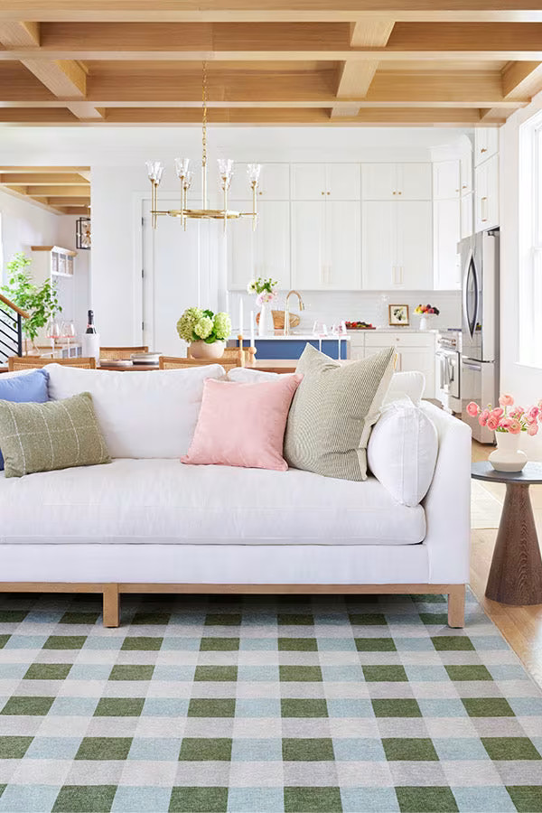 The Home Edit Sutton Moss Green & Blue Tufted Rug | Ruggable | Ruggable