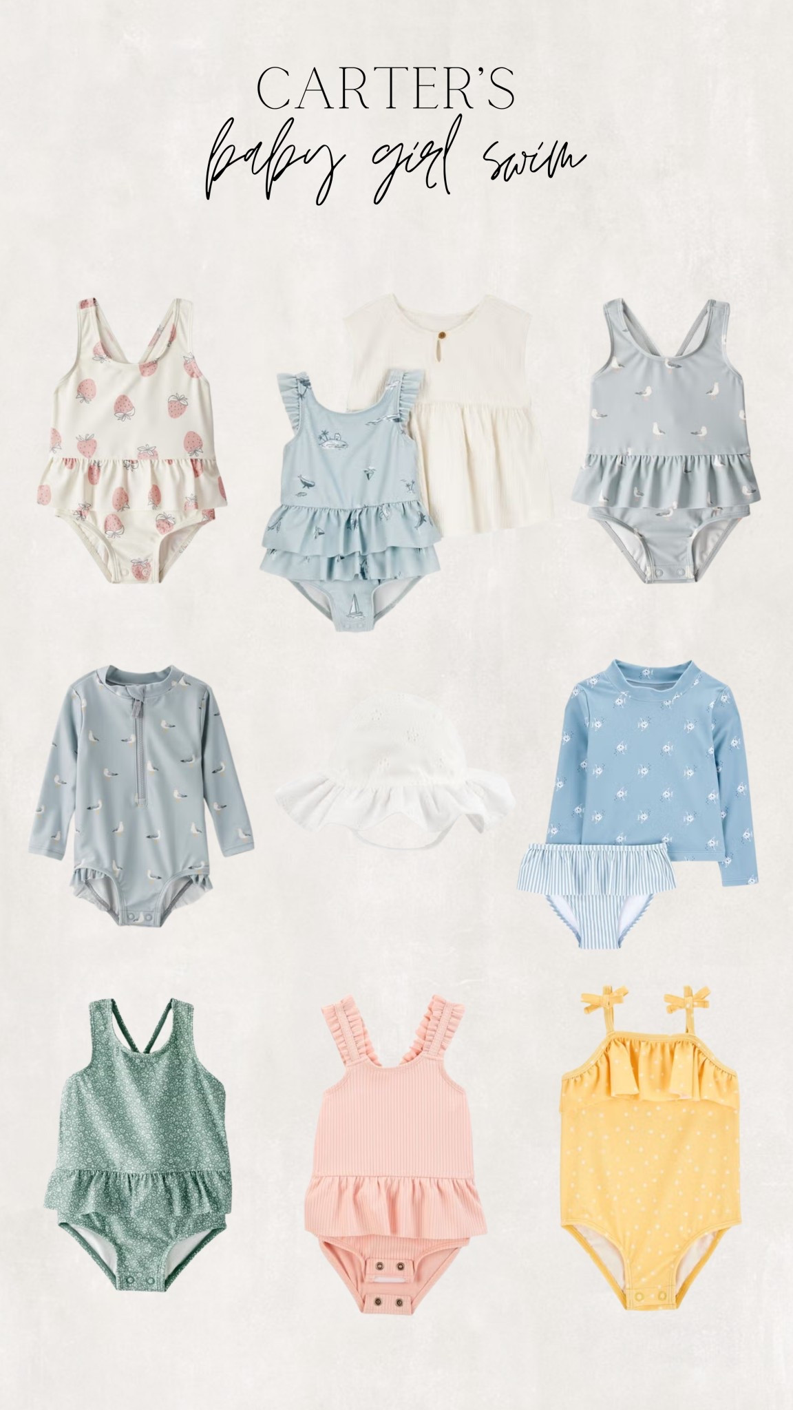 Carter’s baby girl swim, baby girl swimsuits, affordable baby swim, Carter’s, little planet

#LTKSwim #LTKBaby