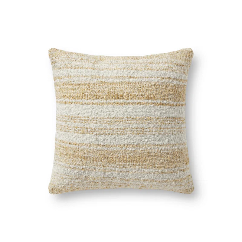 PCJ0001 GOLD / IVORY 18" X 18" Pillow | Wayfair Professional
