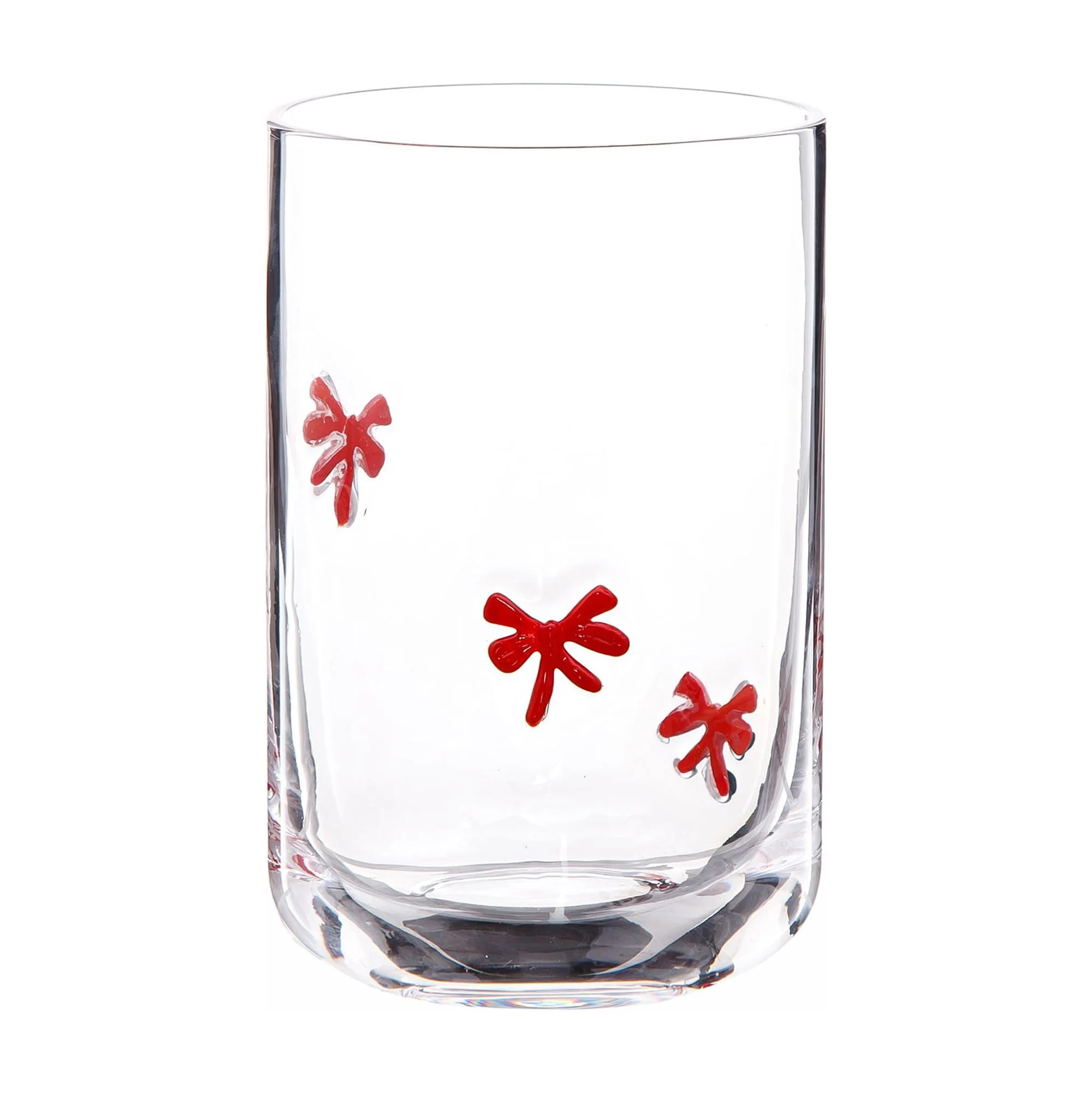 Bows Charm Drinking Glass 16 OZ Holiday Time | Walmart (US)