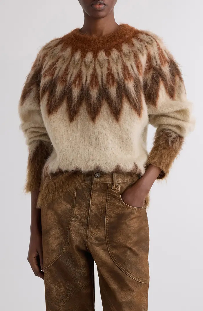 Natania Wool & Mohair Blend Fair Isle Sweater | Nordstrom