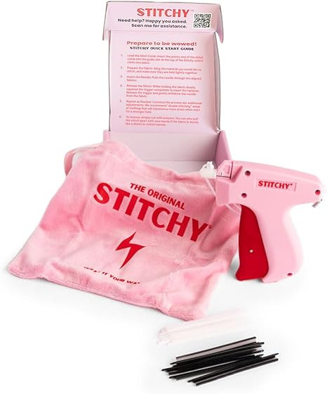 Stitchy No-Sew Hemming Tool- Easy, Portable, Professional-Grade Tagging Gun for Quick, Temporary ... | Amazon (US)