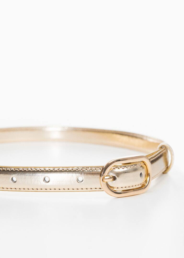 Oval buckle belt -  Woman | Mango Canada | Mango Canada