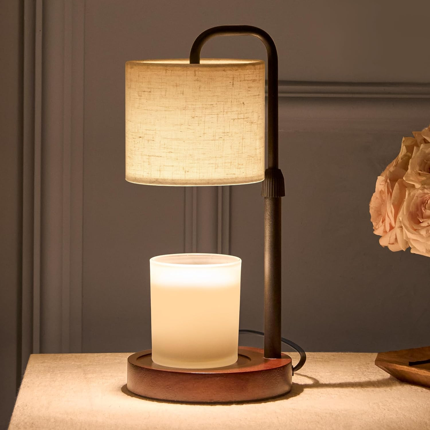 Candle Warmer Lamp with Timer, Dimmable Wax Warmer Candle Lamp for Jar Candle with 2 Bulbs, Chris... | Amazon (US)