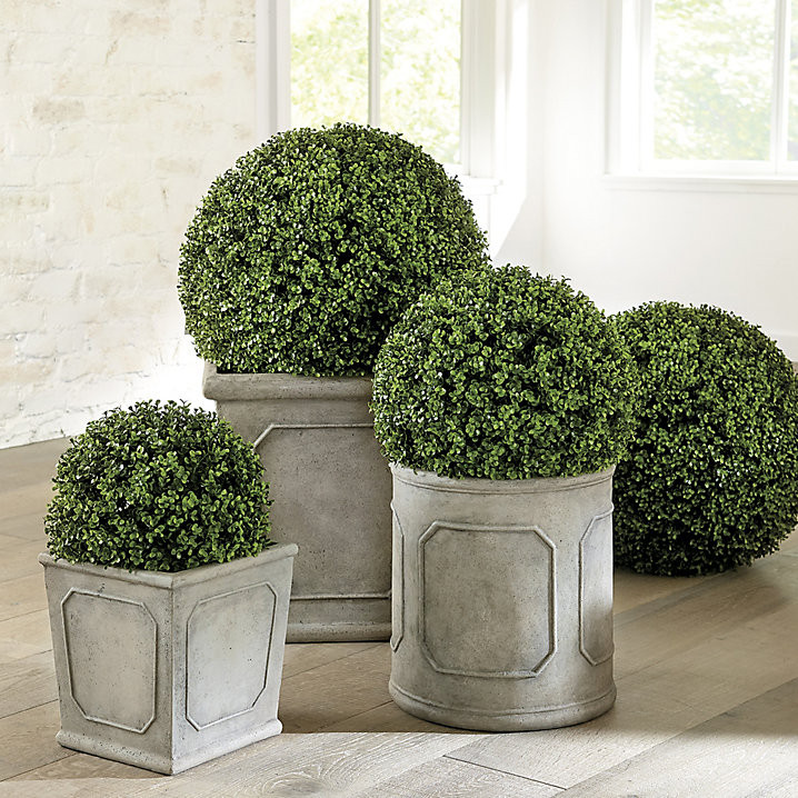 Faux Boxwood Planter Filler with UV Protection for Indoor & Outdoor Use | Ballard Designs, Inc.