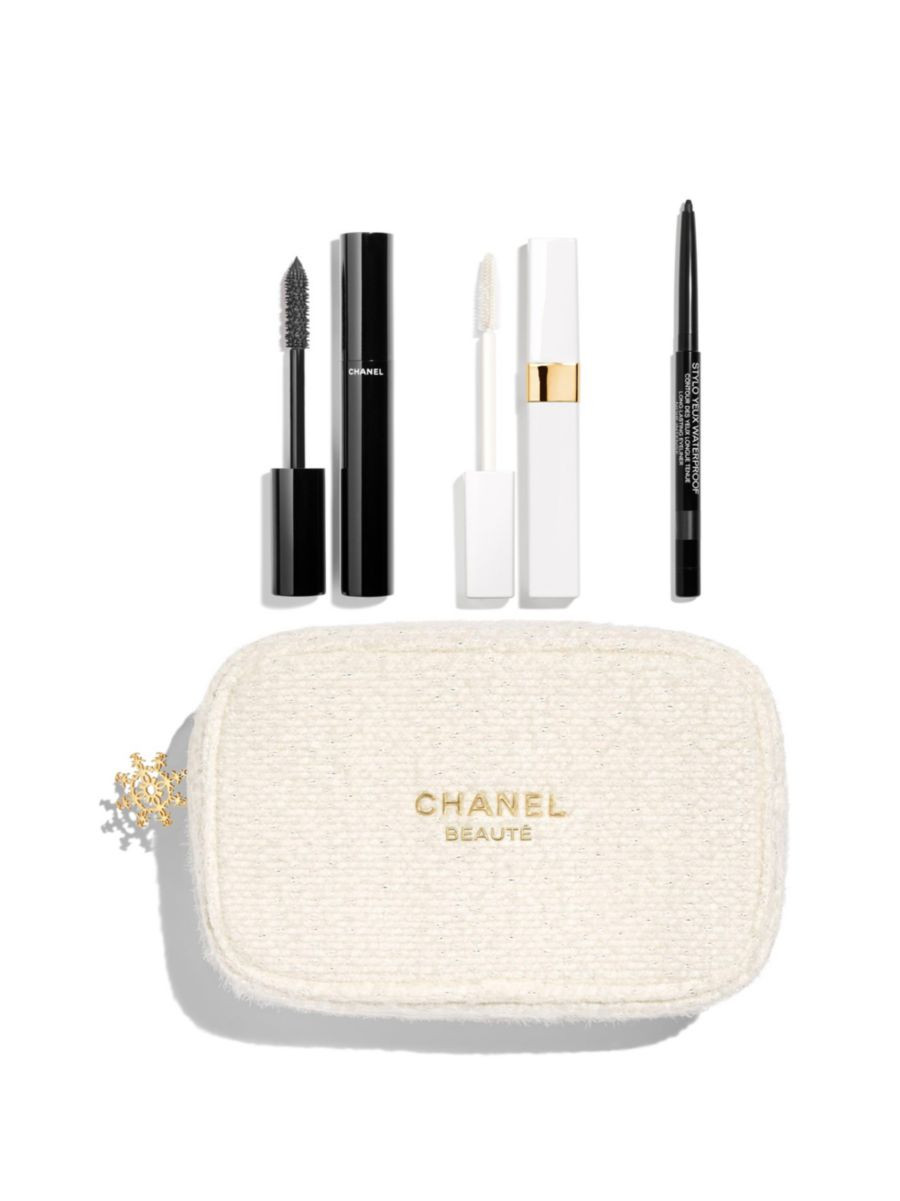 CHANEL 4-Piece Makeup &amp; Pouch Set | Saks Fifth Avenue | Saks Fifth Avenue