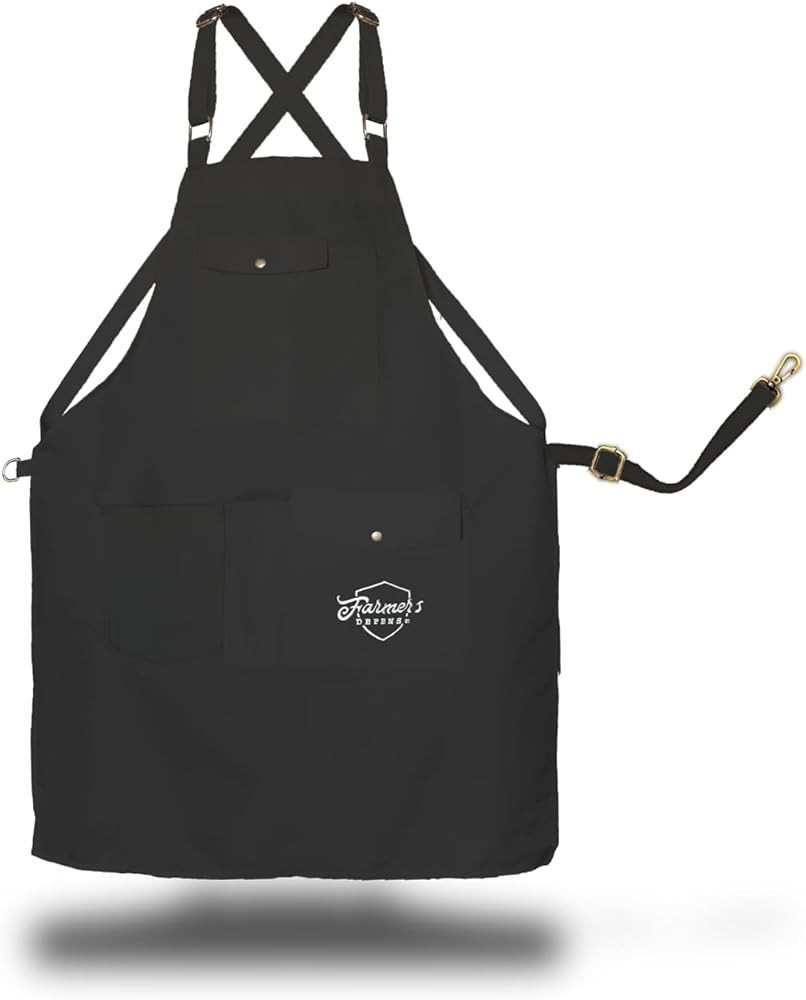 FARMER'S DEFENSE Lightweight Work - Apron - Black | Amazon (US)