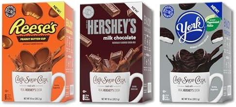 Candy Shop Cocoa Mix Variety Pack, Hot Chocolate, HERSHEY'S Milk Chocolate, REESE’S Peanut Butt... | Amazon (US)