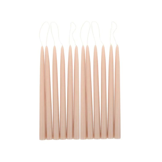 Shell Pink Taper Candles | Cailini Coastal