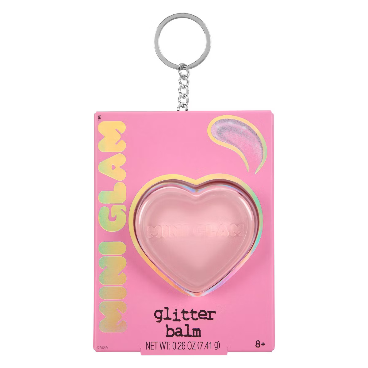 Mini Glam Cosmetics - Heart Glitter Balm Pink | Target